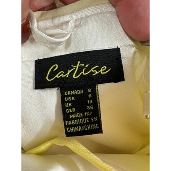 "Cartise"‎ Spagetti Strap Floral Summer Dress SZ 8 Fairycore Tea Party Wedding - Picture 13 of 15